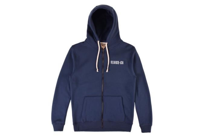 Sudadera Brewer Zip Hoodie JR Azul