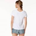 Camiseta Bobi  Double V- Neck Tee  White