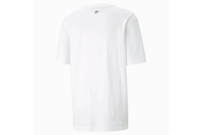 Camiseta Downtown Graphic Tee Puma White Star Sapphire