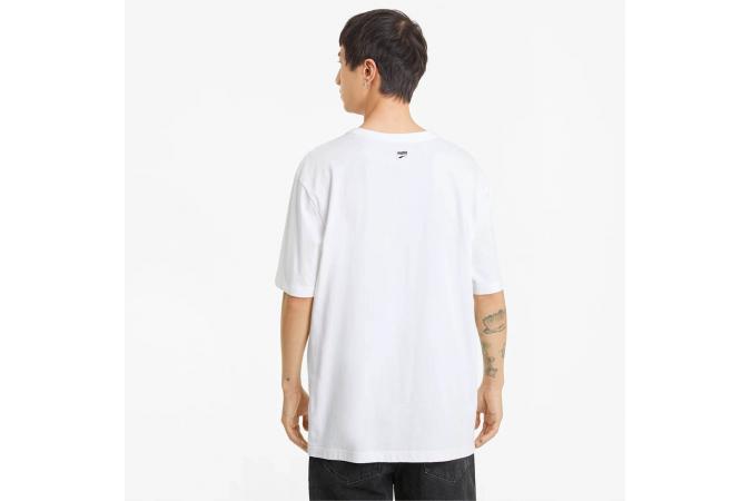 Camiseta Downtown Graphic Tee Puma White Star Sapphire