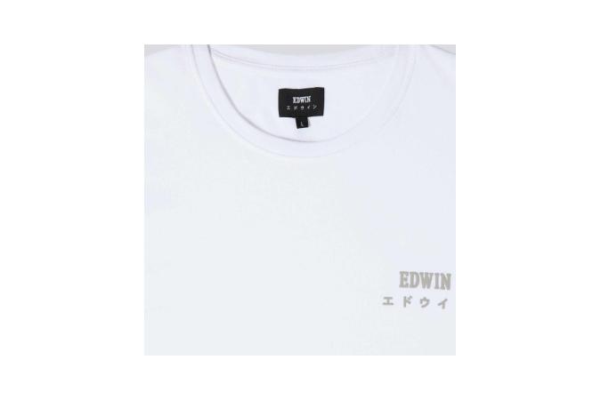 Camiseta Edwin Logo Chest Blanco