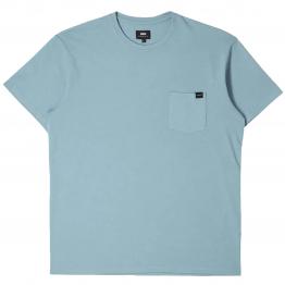 Camiseta Edwin Pocket Ts Blue Fog Garment Washed