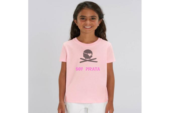 Camiseta Soy Pirata Junior Rosa