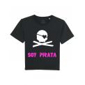 Camiseta soy pirata negra