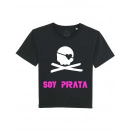 Camiseta soy pirata negra