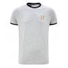 RAPER RINGER T-SHIRT LIGHT GREY MARL GOLD