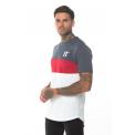 Camiseta Triple Panel - Anthracite/Ski Patrol Red/White