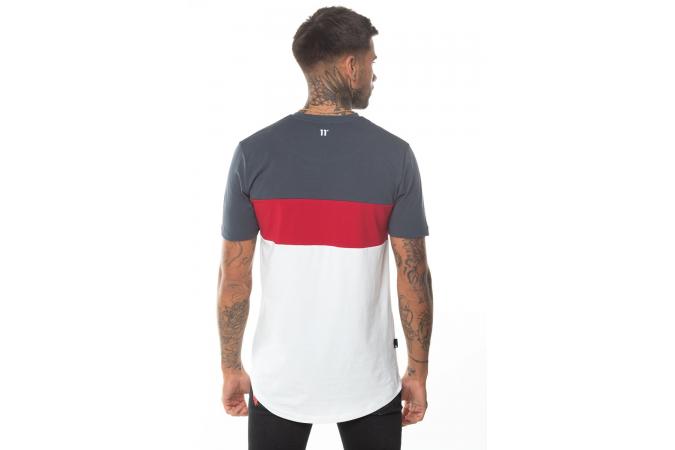 Camiseta Triple Panel - Anthracite/Ski Patrol Red/White