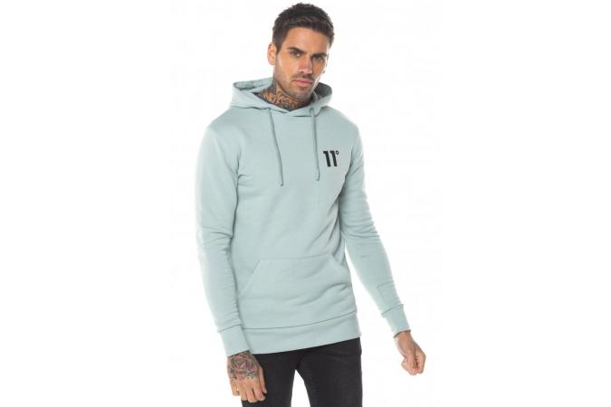 CORE PULL OVER HOODIE PASTEL GREEN