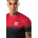 Camiseta Dot Fade T-Shirt Negro Ski Patrol Rojo
