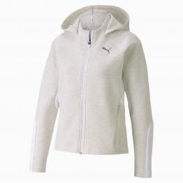 EVOSTRIP FULL-ZIP HOODIE WHITE HEATHER