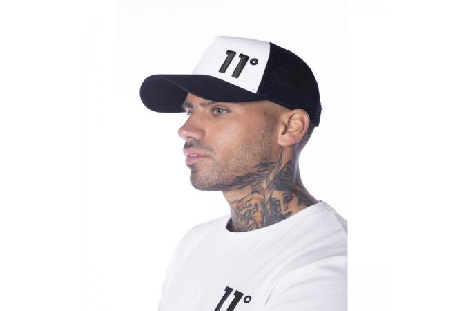 Gorra Trucker Negro/Blanco