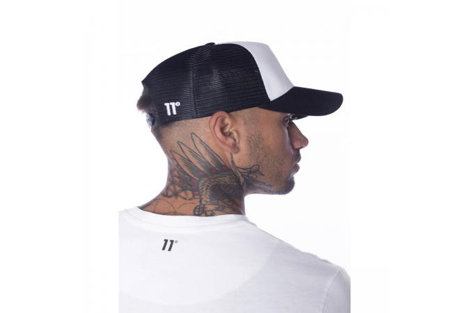 Gorra Trucker Negro/Blanco