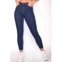 HIGH WAISTED SUPER SKINNY JEANS INDIGO WASH