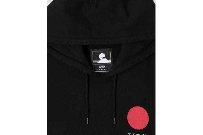 JAPANESE SUN HOODIE SWEAT BLACK