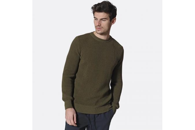 Jersey Far Afield Zaca Crewneck Dark Olive