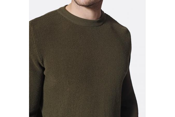 Jersey Zaca Crewneck Dark Olive