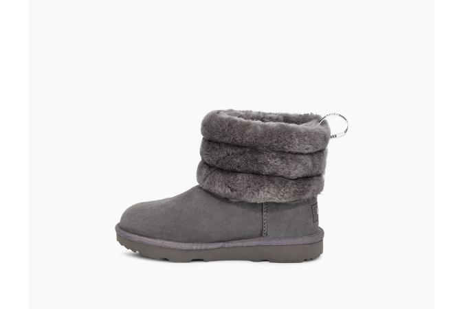 Bota K Fluff Mini Quilted Charcoal