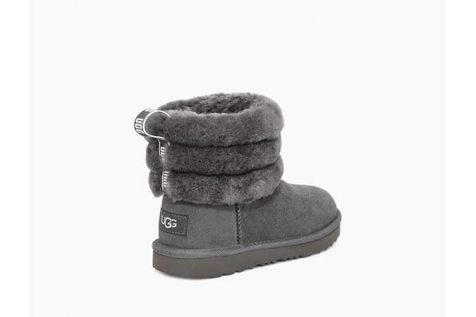 Bota K Fluff Mini Quilted Charcoal