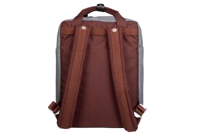 Mochila Macaroon Space Series Brown X Charcoal