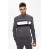 Mercury Mesh Print Cut And Sew Sweatshirt Slate Grey