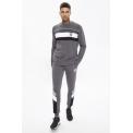 Mercury Mesh Print Cut And Sew Sweatshirt Slate Grey