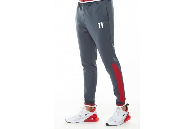 Pantalones Ribbed Poly Track Pants - Anthracite/Ski Patrol Red