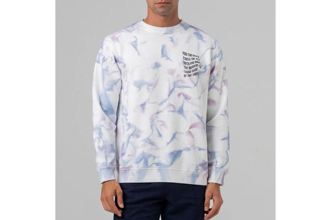 Sudadera Bolt Tie-Dye Fleece Crew True Blue