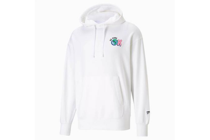 DOWNTOWN GRAPHIC HOODIE PUMA WHITE