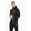 Sudadera Maize Pique Repeat Binding Full Zip Hoodie - Black