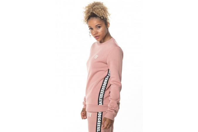 TAPE SWEATSHIRT BLUSH