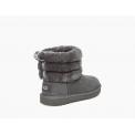 Bota T Fluff Mini Quilted Charcoal