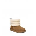 Bota T Fluff Mini Quilted Chesnut