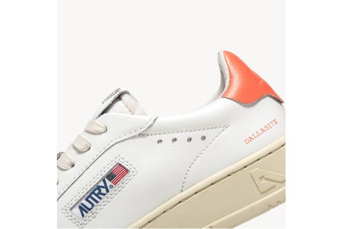 Zapatillas Autry Dallas Low Leat / Wht ADLW NW09 Coral