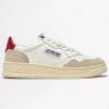 Zapatillas Autry AULW LS43 Leat/Suede/Wht/Red