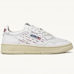 Zapatillas Autry AULW WL02 Written/Leat/Wht/Rojas